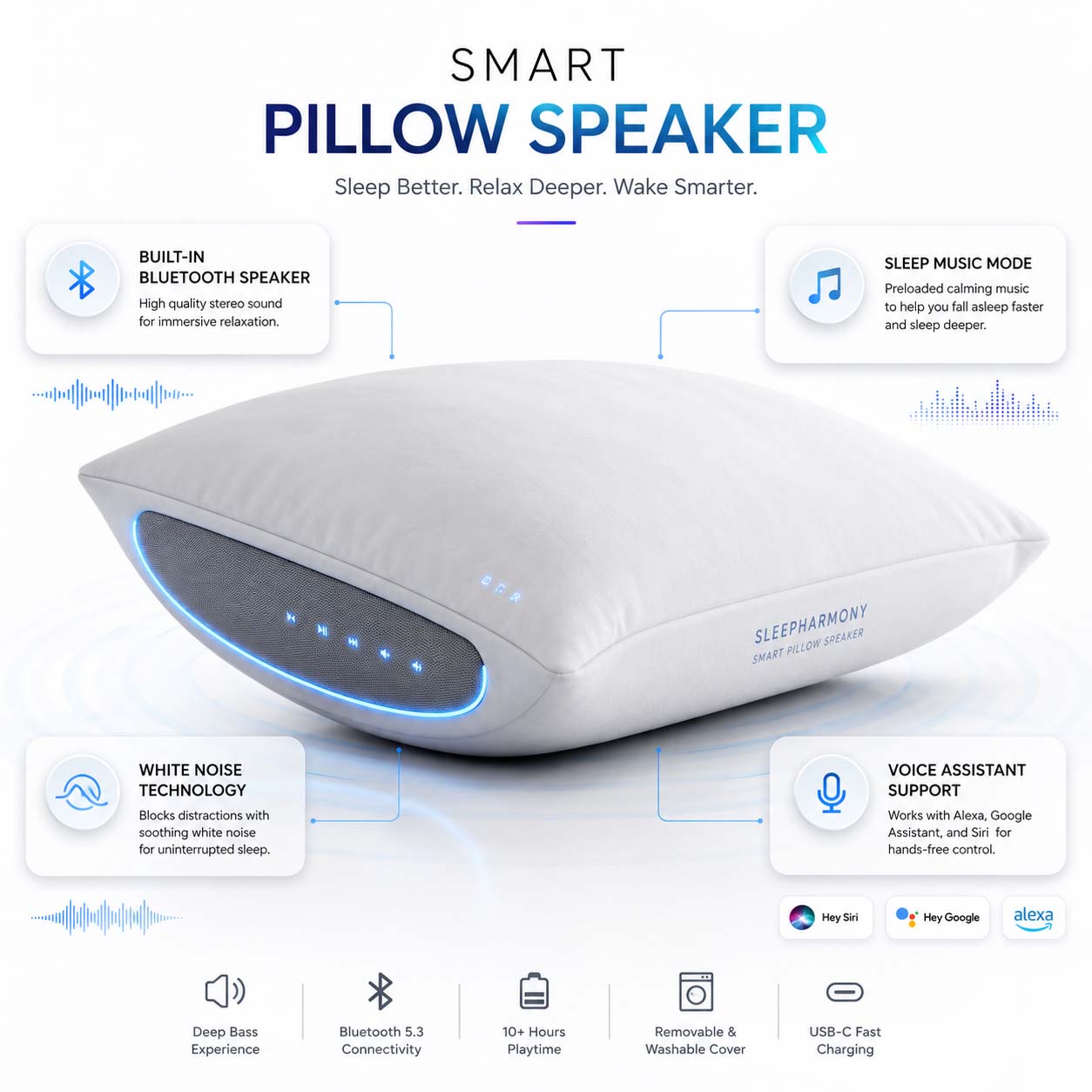 Smart Pillow Speaker