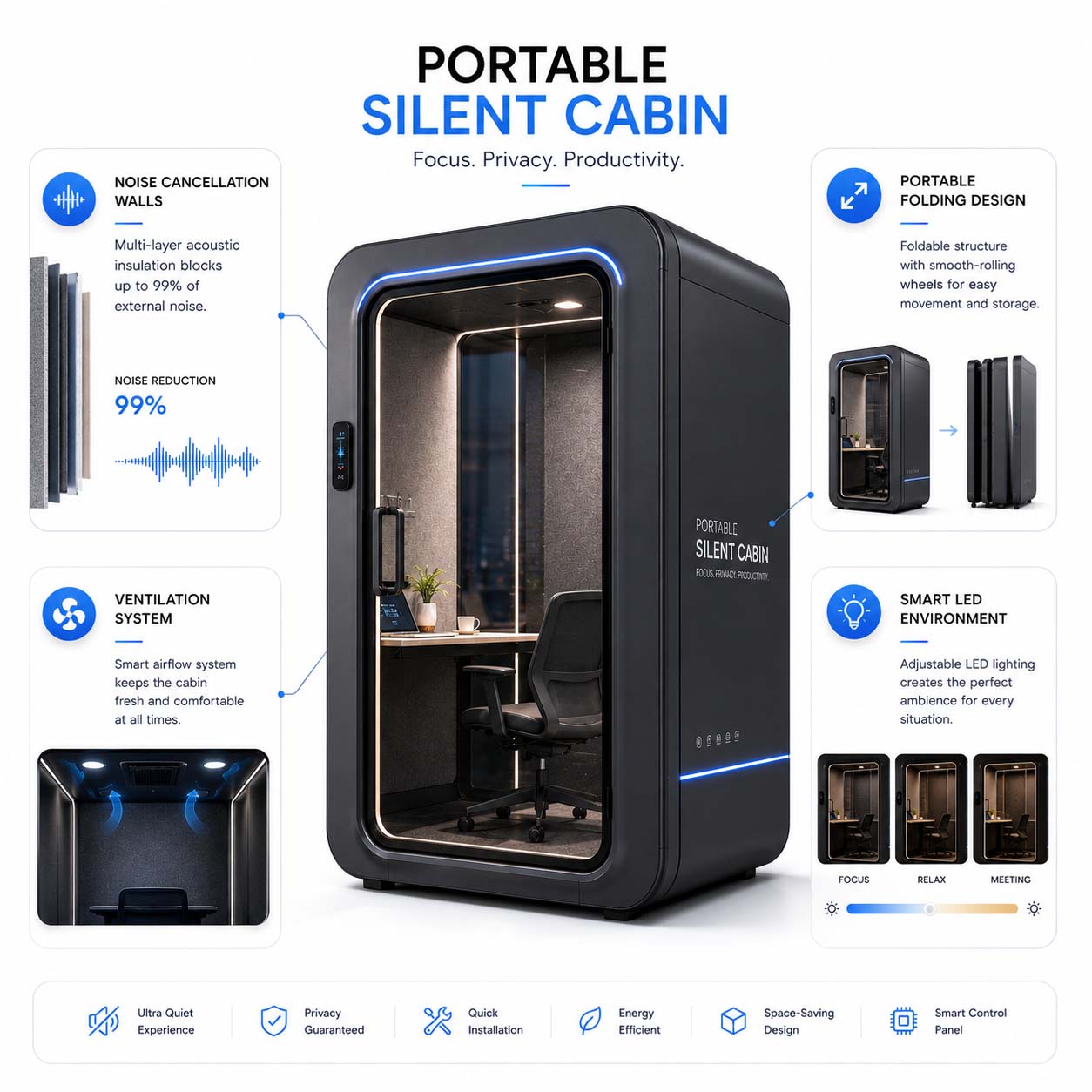 Portable Silent Cabin