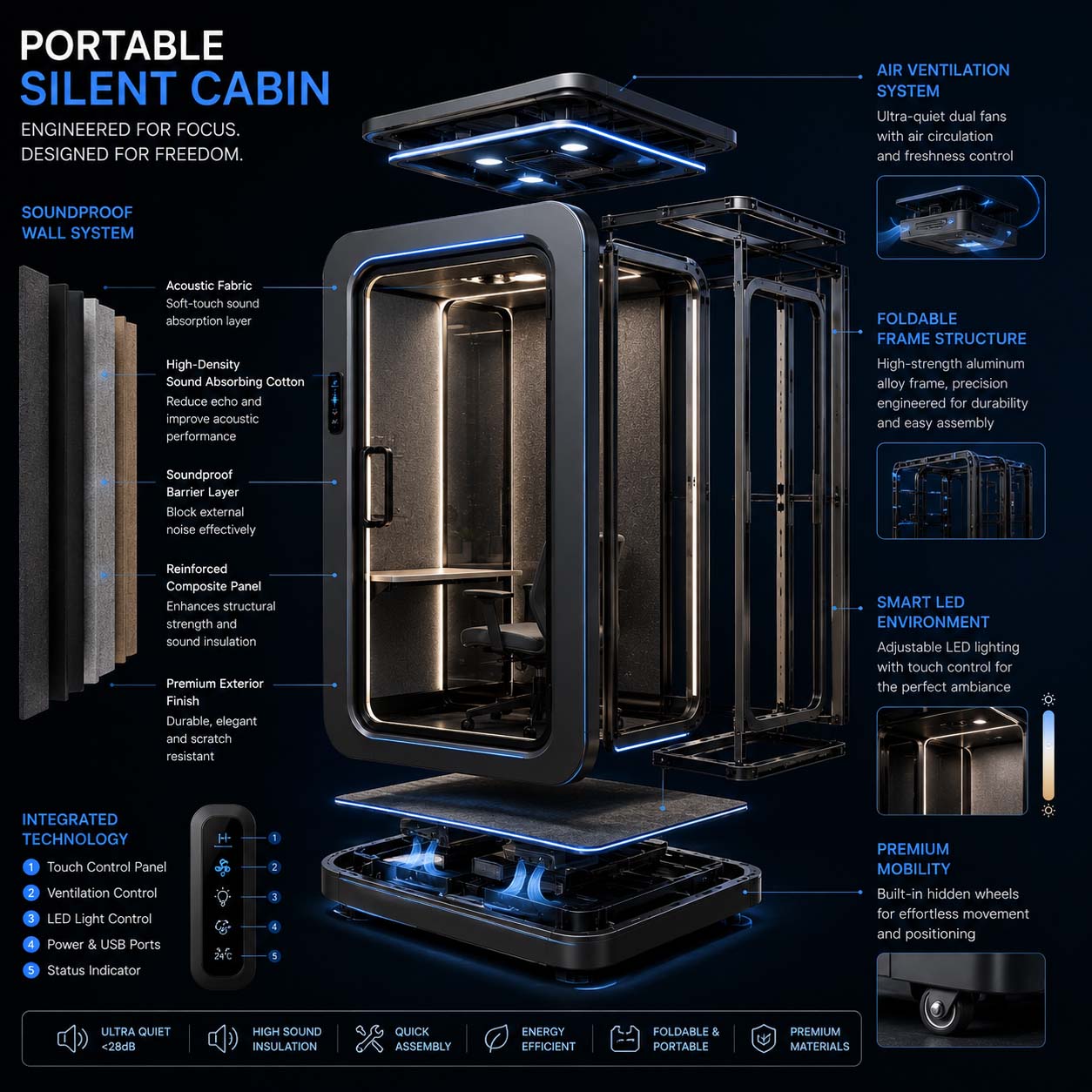 Portable Silent Cabin