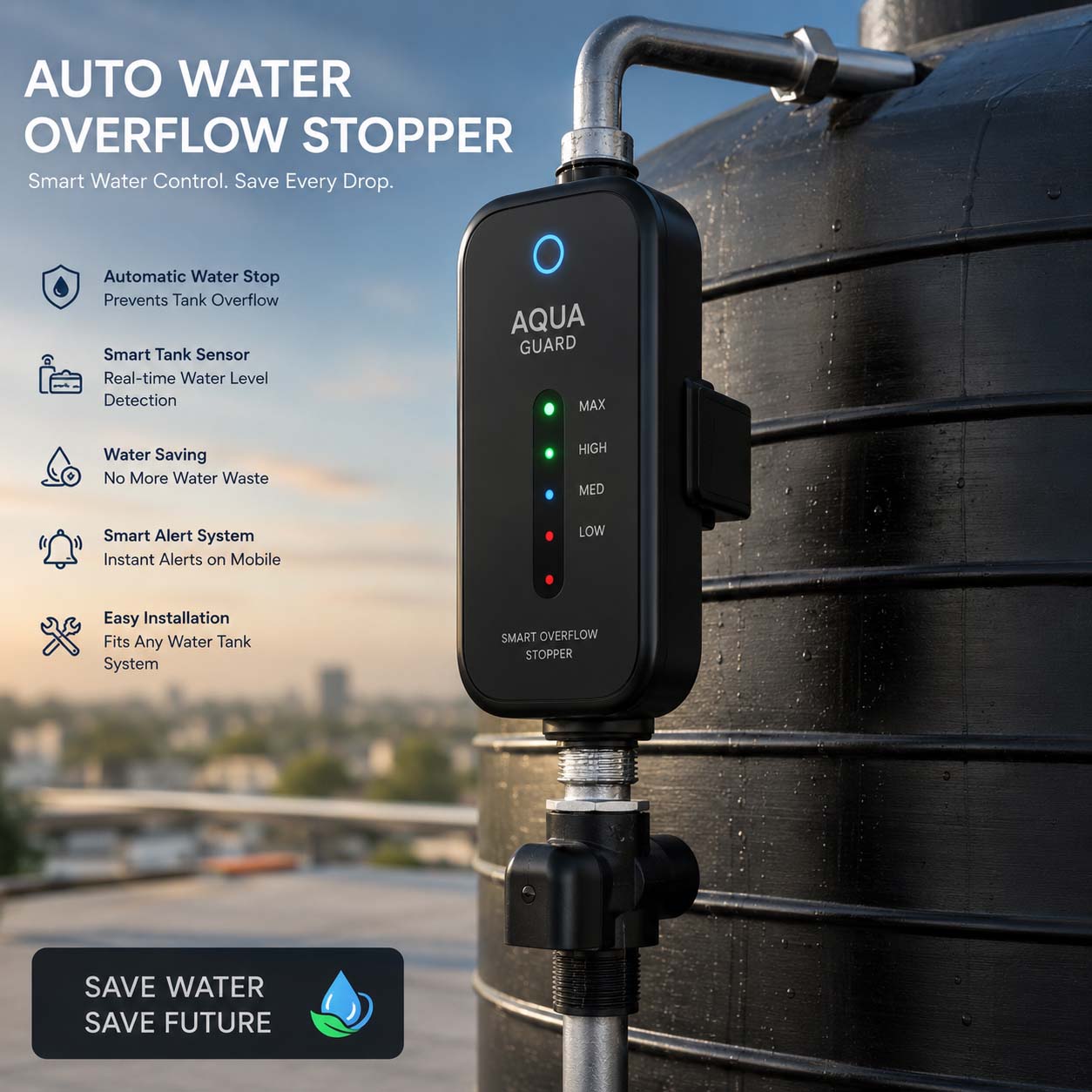 Auto Water Overflow Stopper