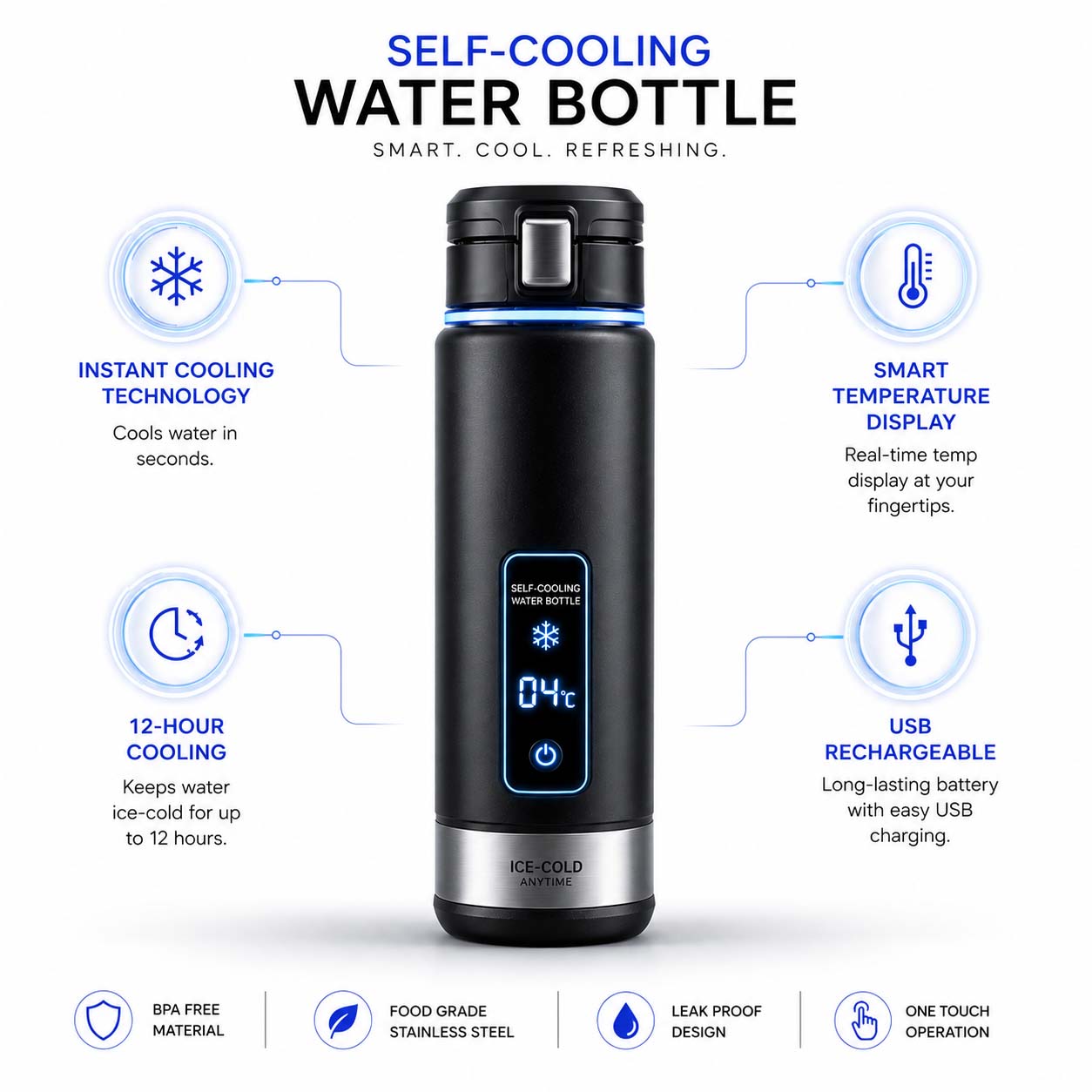 Self-Cooling Water Bottle