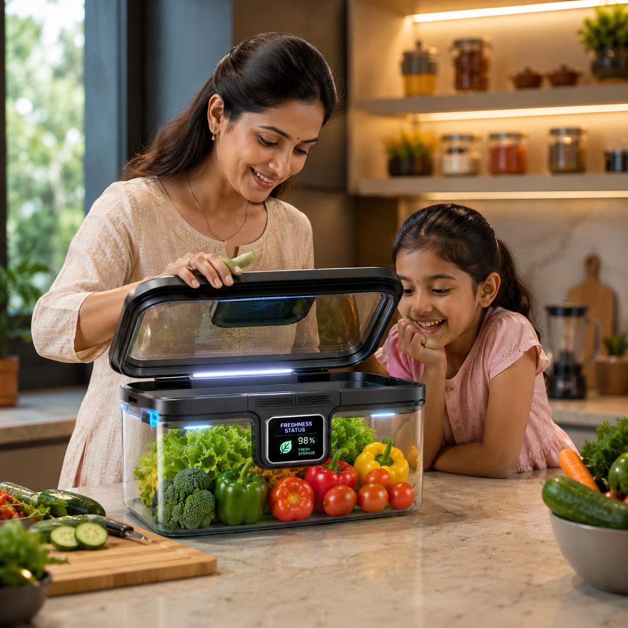Freshness Sensor Container