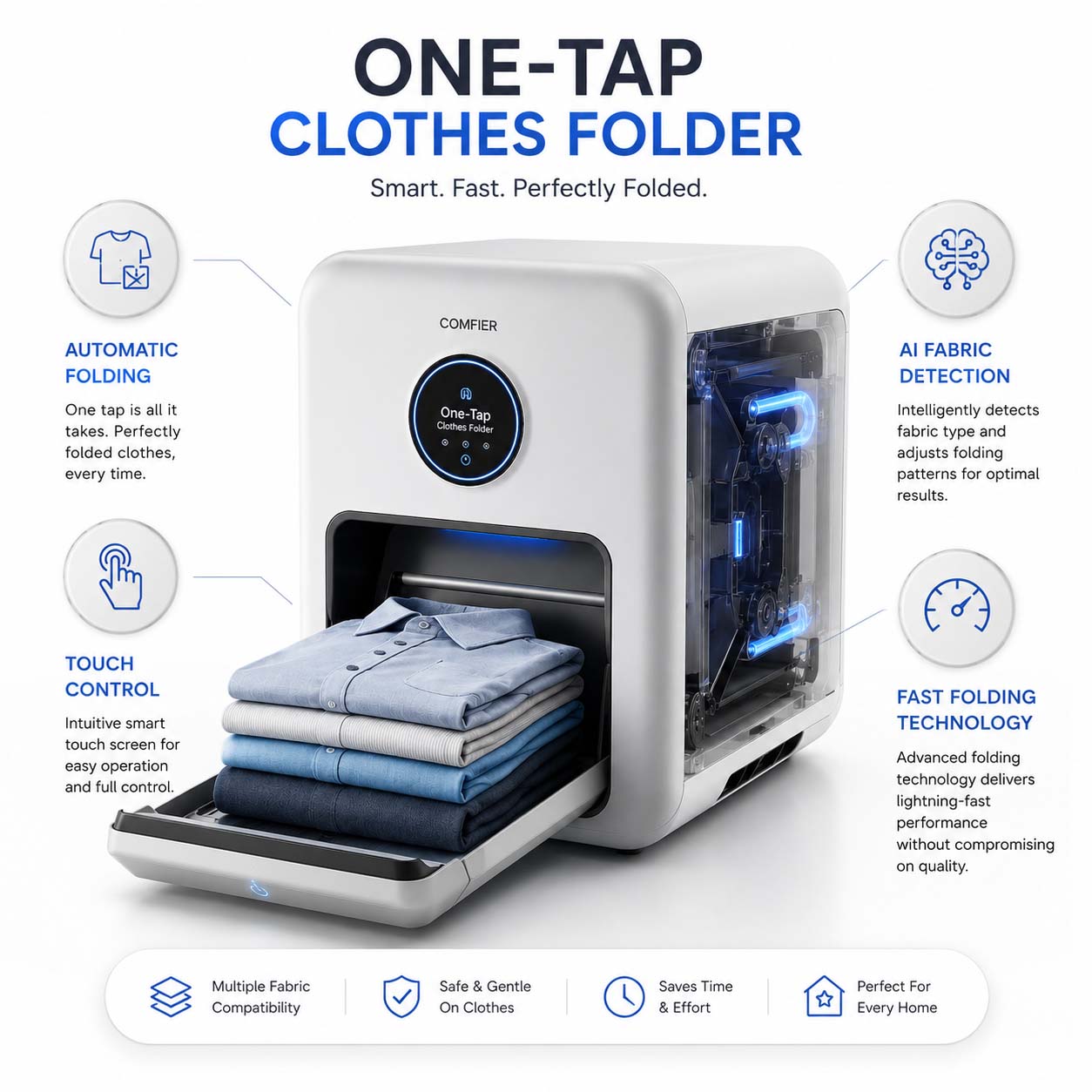 One-Tap Clothes Folder