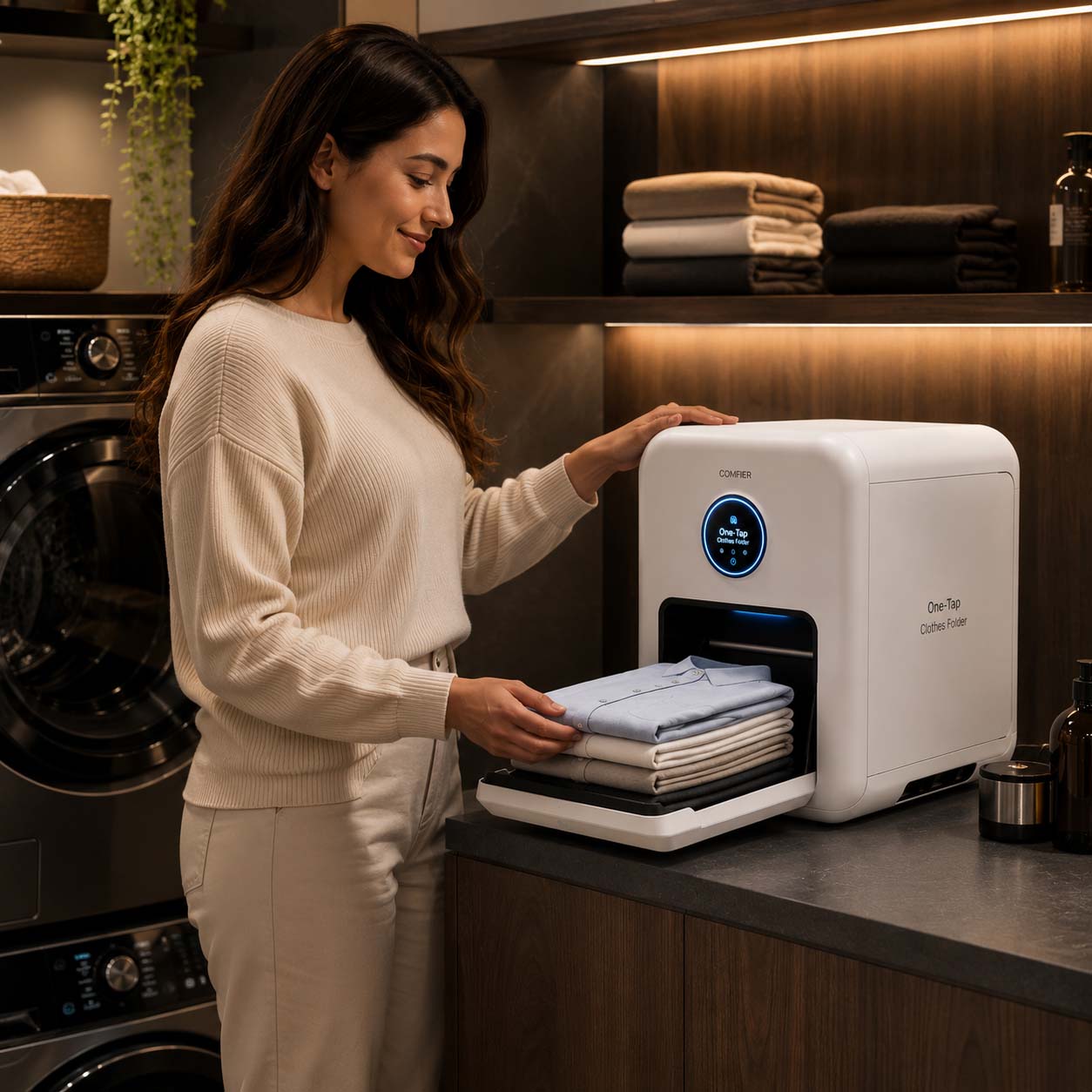 One-Tap Clothes Folder