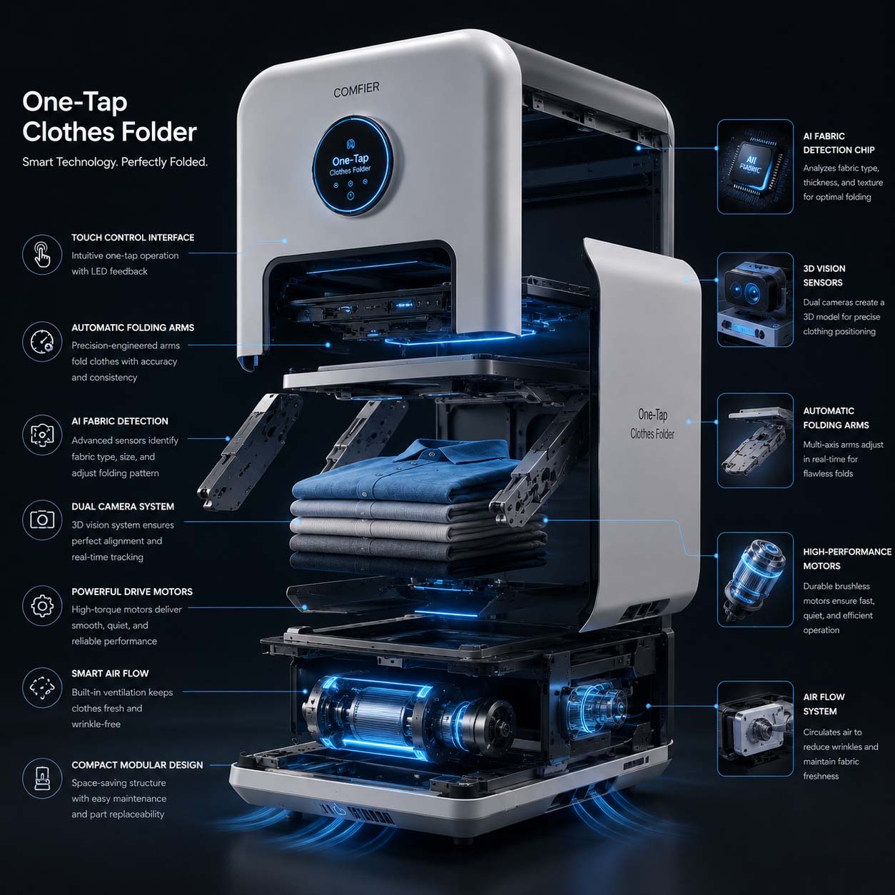One-Tap Clothes Folder