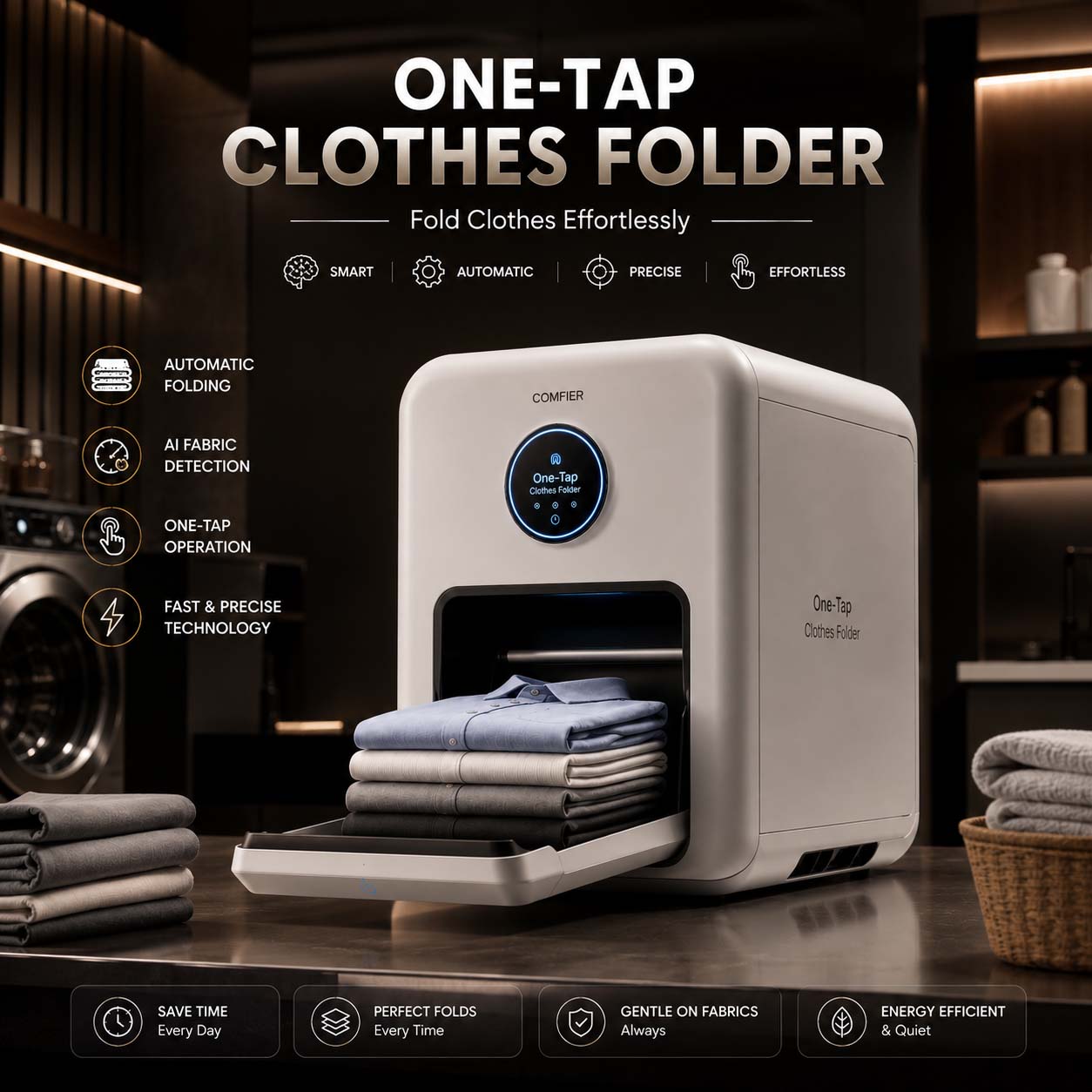 One-Tap Clothes Folder