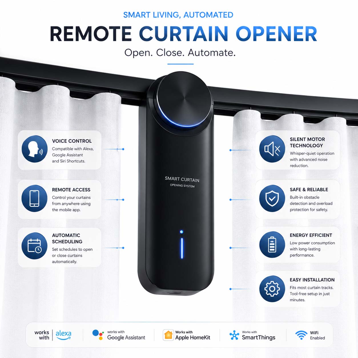 Remote Curtain Opener
