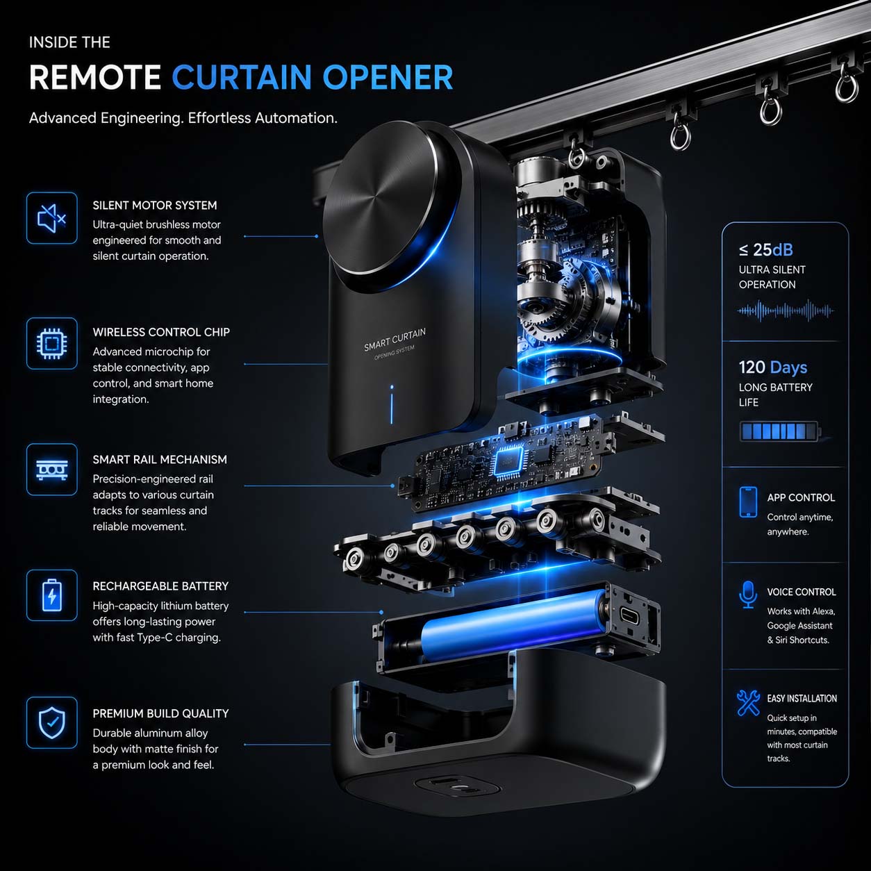 Remote Curtain Opener